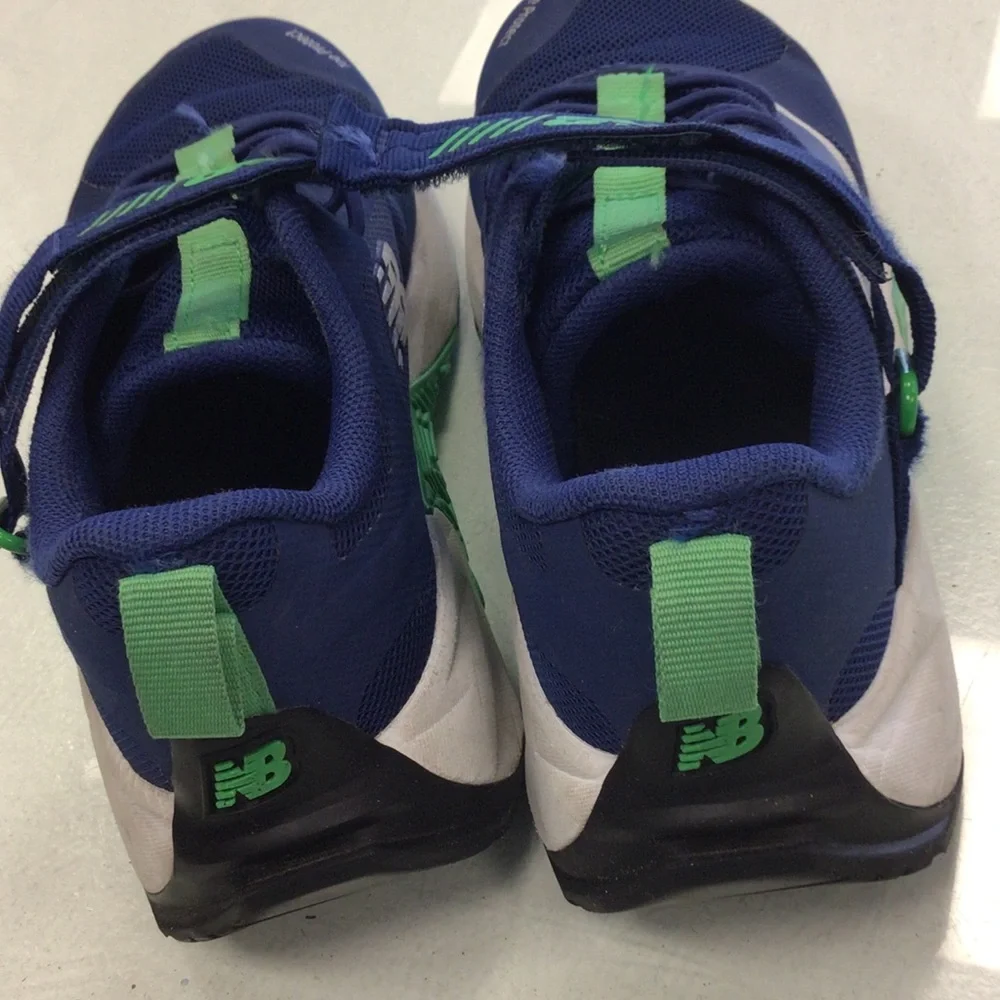 New Balance Kids Blue and Green Hook-and-Loop Sneakers